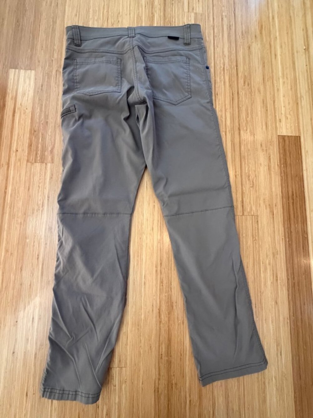 Wrangler ATG Men's Gray All Terrain Gear Pants 34x32 Nylon Stretch Zip Pocket - Picture 2 of 5